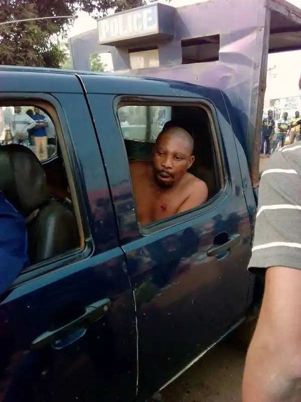 Traffic officer bites motorist in Delta state (photos)